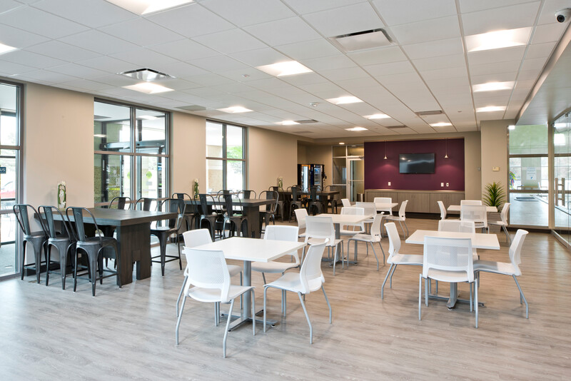 Brace Family Common Area 1 Siskey YMCA; interior; phase 2; 2017