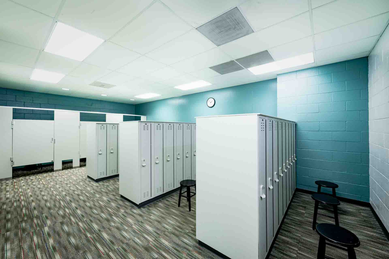 Keith Family YMCA Locker Room