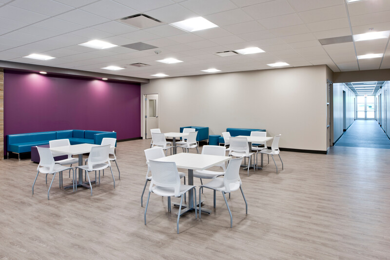 Brace Family Common Area 4 Siskey YMCA; interior; phase 2; 2017