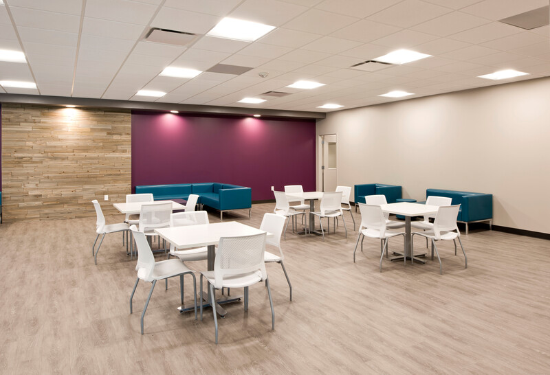 Brace Family Common Area 2 Siskey YMCA; interior; phase 2; 2017